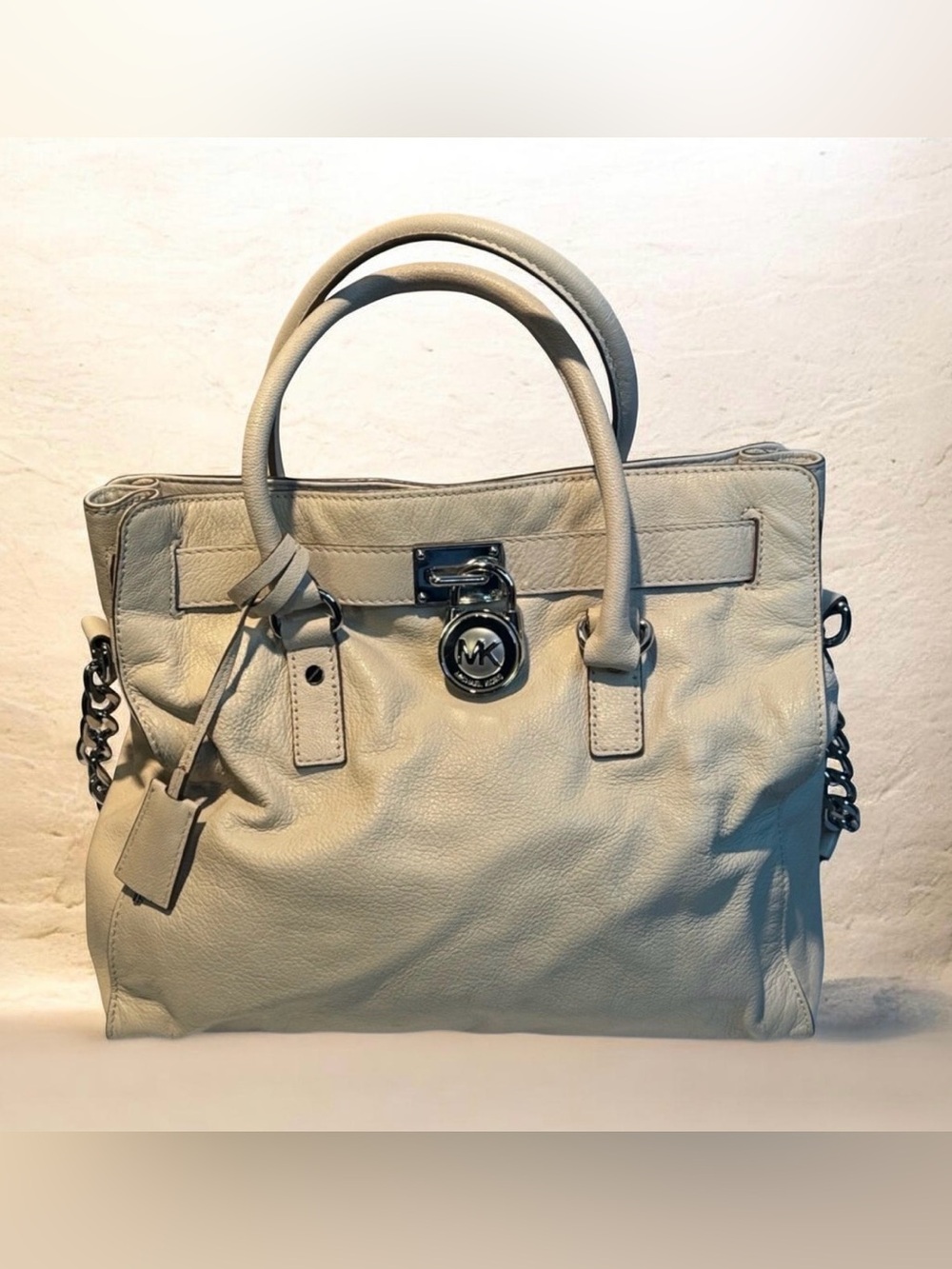 Michael Kors Cream Satchel Bag